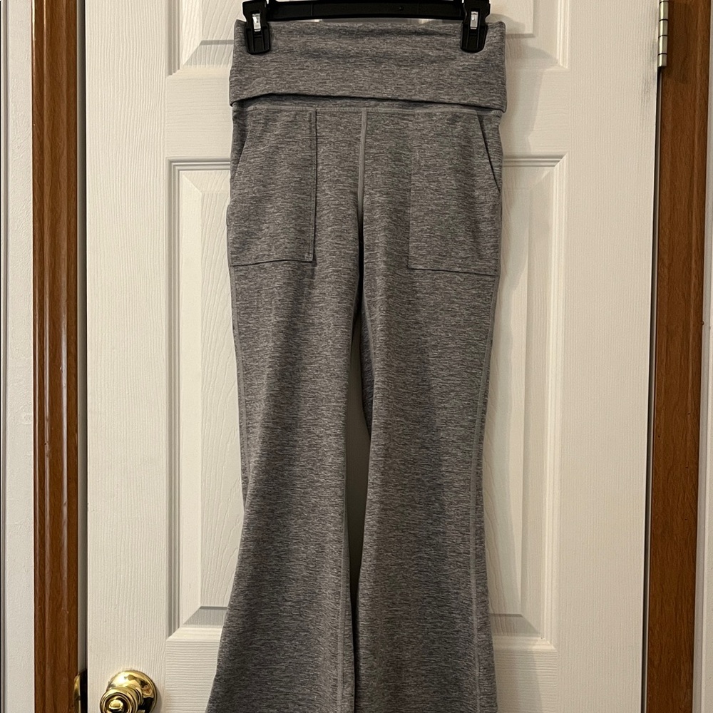 Aerie Gray Flare Leggings
